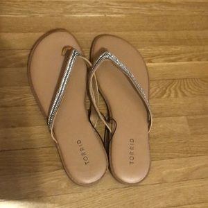 Torrid casual flip flop size 11 W